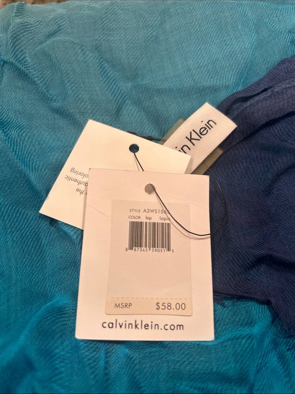 Calvin Klein Dip Dye Scarf NWT